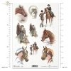 woman, ladies riding dress, horses, horses' heads 